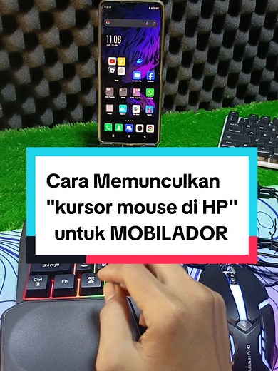 Cara Memunculkan Kursor Mouse di HP dengan MOBILADOR