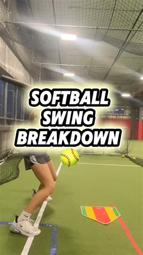 Softball Swing Breakdown 🔥 #softballhitting #b3swingtraining