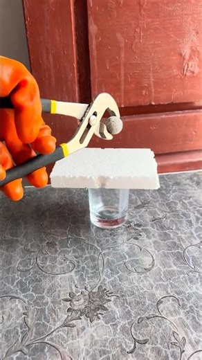 1000°C Hot Ball vs Foam – Insane Melting Experiment 😱🔥 #shorts #asmr #youtubeshorts