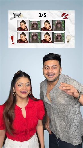 Awez Darbar on Instagram: "Challenge time with my 🐵 (oops… sister) @anamdarbar97 🤪 Save this & add your sister/brother’s photo 😅"