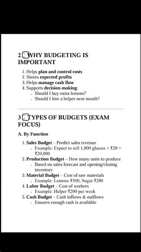 US CMA Part 1 Budgeting & Forecasting Explained with Types Formulas Practical Examples Tips