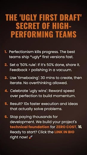 The 'Ugly First Draft' Secret of High-Performing Teams #ad (Verify Info)