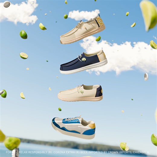 64K views · 128 reactions | Crack a cold one for HEYDUDE x Corona USA. Get yours: https://bit.ly/3UD1UsW | HEYDUDE | Facebook