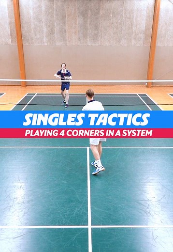 Mastering Badminton Singles Tactics: Four Corners Strategy