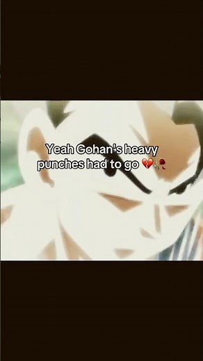 Gohans heavy punches are crazy #anime #dragonball #goku #dbz #shorts