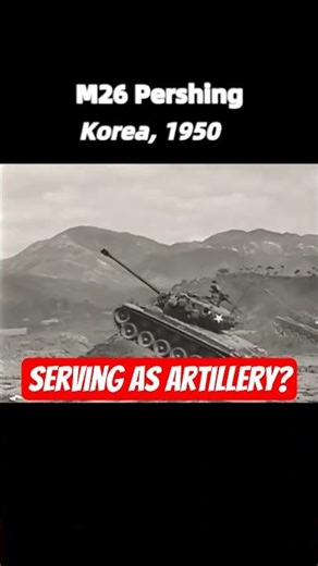 Unable to fight Soviet tanks? the M26 Pershing forced to play artillery in Korea #tank #koreanwar