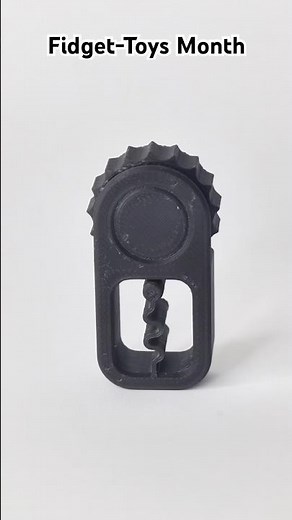 Wheel Clicker Fidget 3D Printed. #3dprinting #fidget #toys