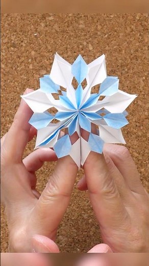 A4コピー用紙でクリスマスオーナメント（雪の結晶） #クリスマス飾り#オーナメント #diycrafts
