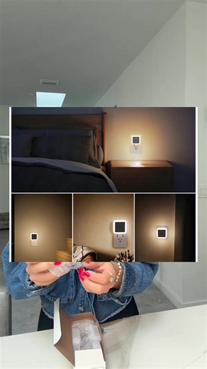 Night Light, Night Lights Plug into Wall 6-Pack, Plug in Night Light, Dusk to Dawn Nightlight Led Night Lights for Bedroom, Bathroom, Hallway Warm White Home Lighting #plugwalllight #nightlight #houseessentials