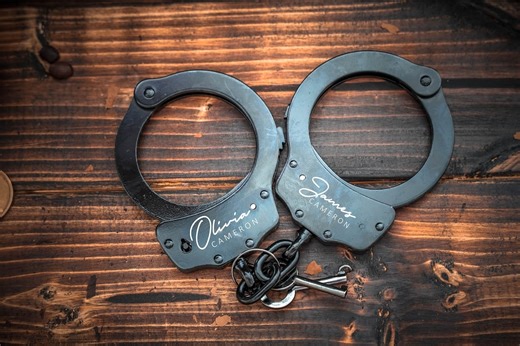 Personalized Handcuffs, Engraved Carbon Steel, BDSM Erotic Accessories - Etsy