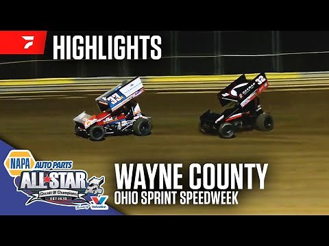 Ohio Sprint Speedweek | All Star Circuit of Champions at Wayne County Speedway 6/16/25 | Highlights