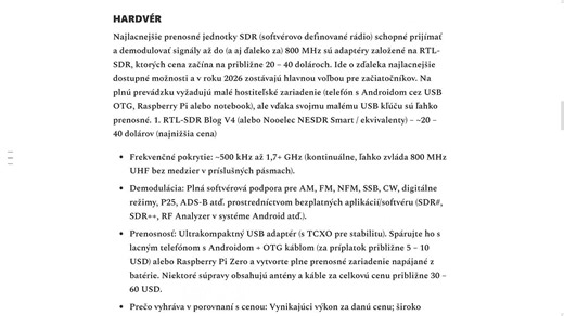 Nahrávanie V2K s SDR