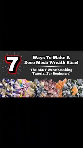 HOW TO MAKE A DECO MESH WREATH BASE! DIY TUTORIAL #wreath #craftyhome #diycrafts