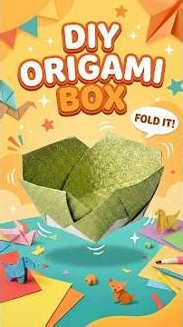 DIY Origami Storage Box! 📦✨ #Shorts #Origami #DIY #Handmade #StorageHacks