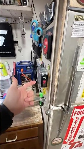 Saved the garage fridge! #diy #garage