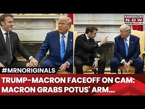 Trump-Macron Faceoff On Cam: French President Grabs POTUS' Arm| Awkward Moment Caught Amid Presser