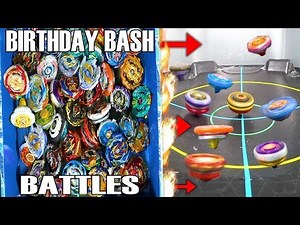 BIRTHDAY BASH: BLIND BOX OVER 40 BEYS! 3 WAY BEYBLADE BURST SPARKING SUPER KING MARATHON BATTLES