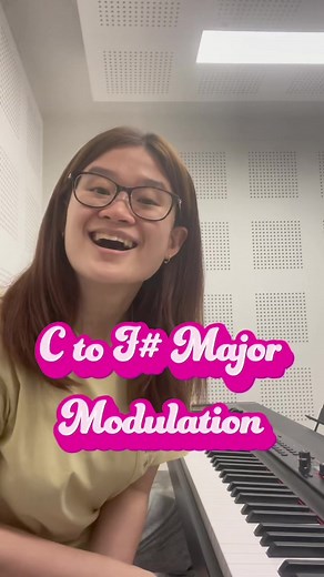Here is a new modulation tips for you 🐥 From C Major to its tritone, F# Major Hope this helps! #modulationtips #pianotips #musictips #pianotutorial #musictutorial #modulation #chordprogression #alicegrace #alicegracemusic #fyp #foryoupage