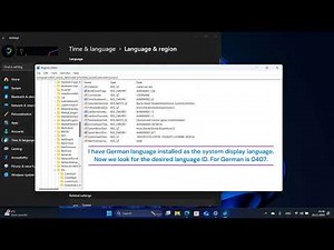Change Windows system Language with Language ID 2025