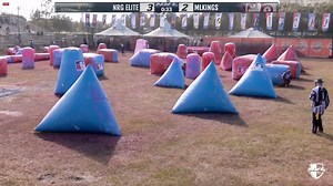 Kyle Barry with a HUGE move trying to close this point for MLKings. Unfortunately the last 2 bodies traded but it was a fantastic move and we expect to see more throughout the weekend! #paintball #gosports #nxlpaintball | Major League Paintball