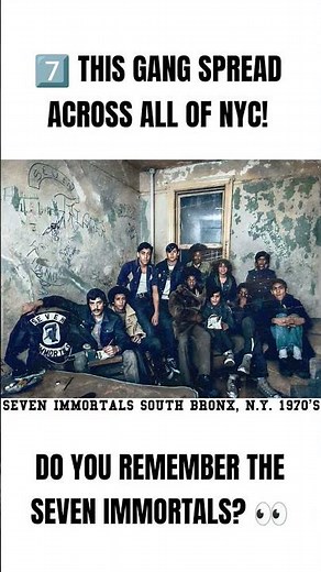 THE SEVEN IMMORTALS 7️⃣ | The Bronx Gang That Spread Across NYC 1970s! #sevenimmortals #bronx #nyc