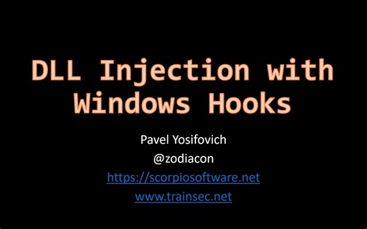 如何通过 SetWindowsHookEx 来进行 DLL 注入