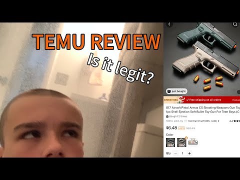 TEMU toy gun review! (Is it legit?...)