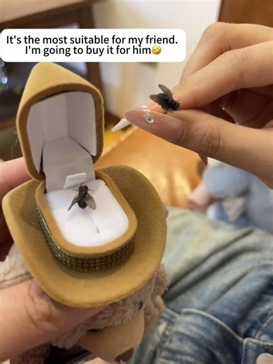 A fly just landed on your ear—don’t swat, it‘s here for the vibes! 🪰👂 Realistic prank earring that makes people instinctively wave～ Friends ask what’s on your ear: ”My new pet, his name‘s Buzz“ 😂 #FunnyAccessories #PrankEarrings #CreativeStyle