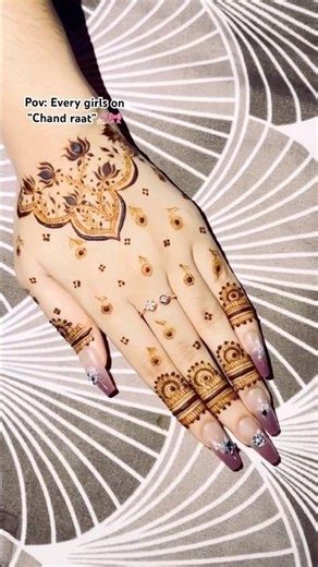 On chand raat😁🎀🌙#mehndi #hennatatto #hennatatto #henna #hennatattoodesign #creativehenna #mehandi