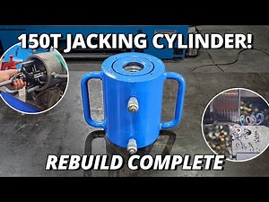 The Full Rebuild of our 150 Ton Hydraulic Jacking Cylinder