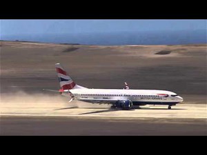 St Helena welcomes their first Commercial airplane