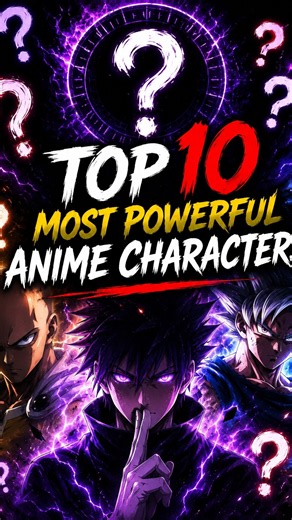 Top 10 Most Powerful Anime Characters of All Time ⚡🔥 #top10