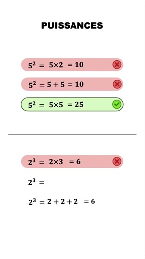 شرح القوى بطريقة سهلة – درس مهم لجميع مستويات الإعدادي #maths #school #college #quiz