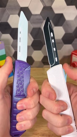 Sulena Design Co. on Instagram: "3D Printed Spring Loaded Fidget Knife! Follow and comment “STL” for the link. Available on @makerworld_ Printer: @bambulab_official - A1 Combo Filament: @cookie.cad Build Plate: @biqu_global - Cryogrip frostbite #3dprinting #3dprinted #3dprint #asmr #fidgettoys"