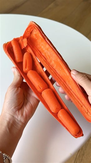 diy edible carrot bag ASMR