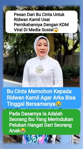 BU CINTA BEGS RIDWAN KAMIL TO LET ARKA LIVE WITH HER😭#ataliapraratya #dedimulyadi