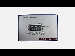XIN HONG® Heat Press Digital Panel 2421B Operation Video