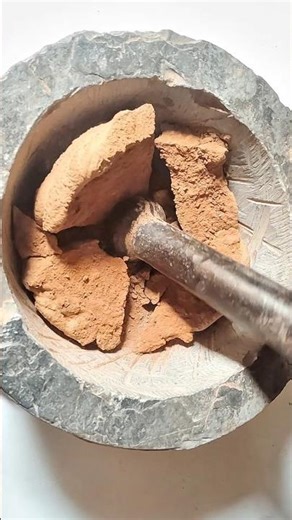 Red Soil Crushing ASMR ✨ #soil #satisfying #asmr #shorts #trending