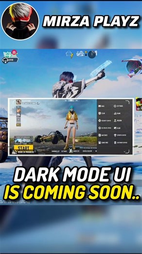 DARK MODE UI IS COMING SOON #pubg #pubgmobile #pubgshorts #shorts