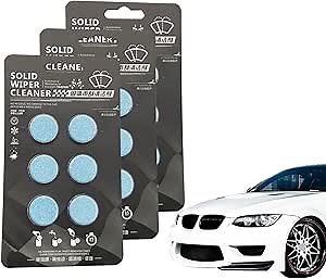 Concentrated Windshield Washer Fluid, Solid Wiper Cleaner, Glass Cleaner Concentrate, Concentrated Solid Wiper Tablets, Car Windshield Washer Fluid Concentrated Clean Tablets (3 Box/18 pcs)