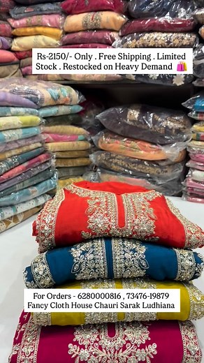 8.8K views · 84 reactions | For Orders - 6280000816 , 73476-19879 #fancyclothhouse #trending #ludhiana #punjab #stylish #onlineorders #designersuits #boutique #collection #fashion #partywear #suits | Fancy Cloth House.ldh. | Facebook