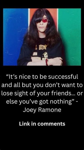 Joey Ramone #philosophyquotes #quotestoliveby #ramones