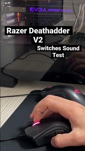 Razer Deathadder V2 Mechanical switches sound test | ASMR #gamingmouse