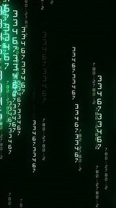 Matrix style binary code digital background | Abstract Motion Video Background Stock Footage