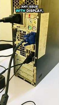 How to connect or setup desktop computer.