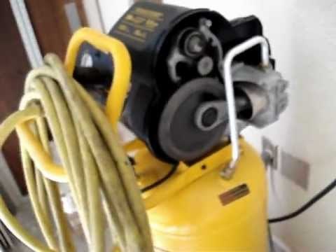 Replacing / inspecting the air filter on the DeWalt D55168 200 psi air compressor