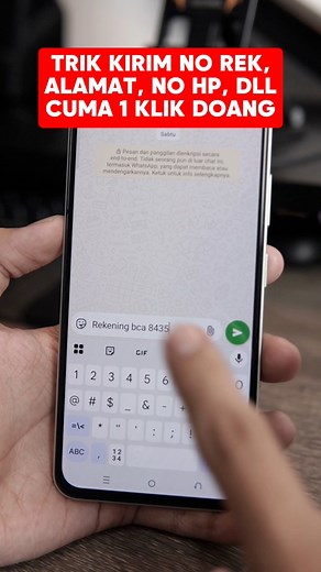 kirim no rekening, alamat, no hp, dll cuma satu klik doang #trikandroid | Agung Darmawan