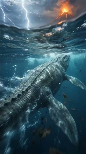The Moment Mosasaurus Attacks
