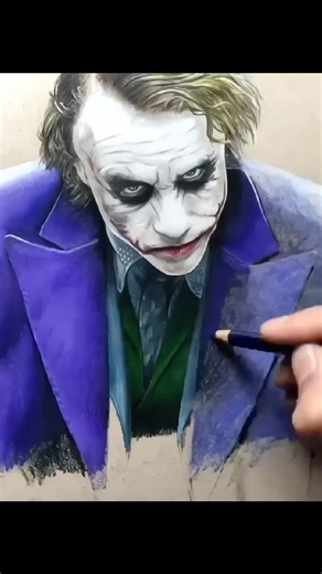 Drawing The joker🃏Artology #heathledger #joker #batman #villian #fanart