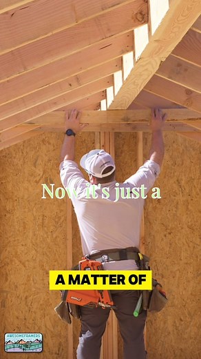 24K views · 3.3K reactions | Collar tie installation. Pro tip: Google 'Collar tie' to understand the difference between collar ties and rafter ties. Fine homebuilding's article is a great resource #framersareadyingbreed #framing #framer | awesomeframers | Facebook